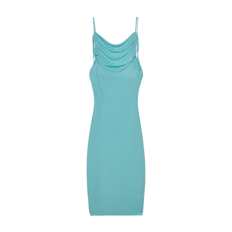 Ladies Elegant Summer Dress Draped Lune London