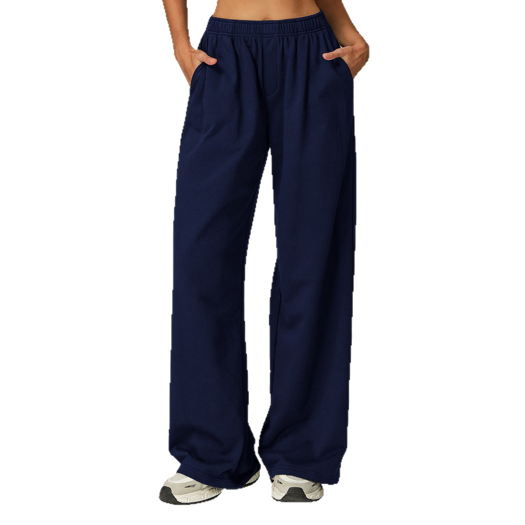 Pantalon décontracté pour femmes avec taille élastique et coupe ample Chic & Stil
