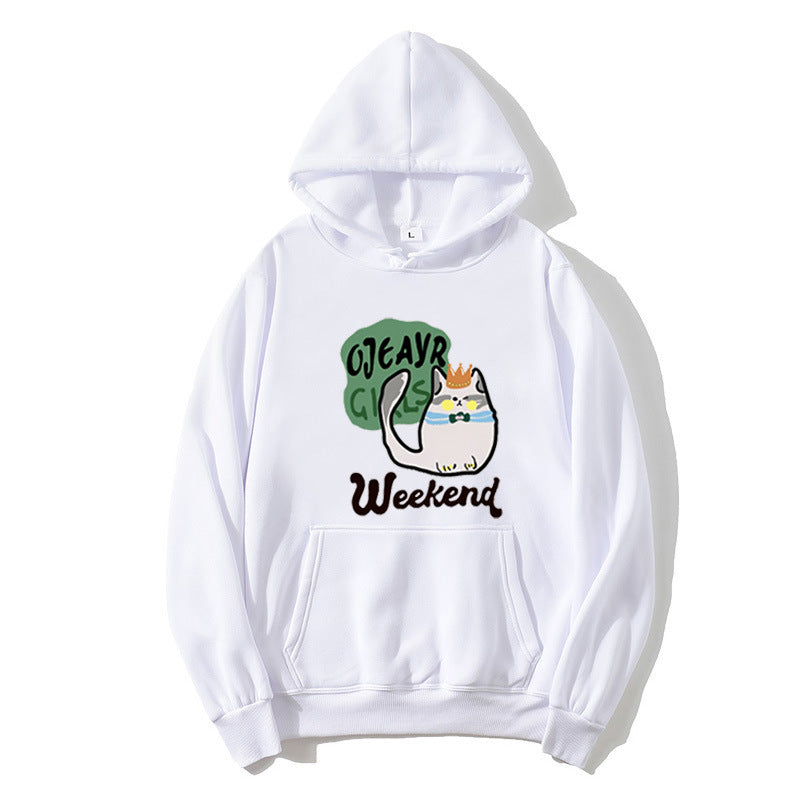Women's hoodie with playful cat motif Chic & Stil