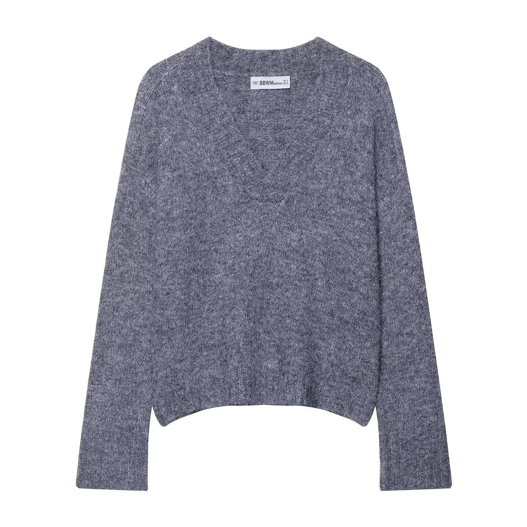Pull femme à col en V Chic & Stil