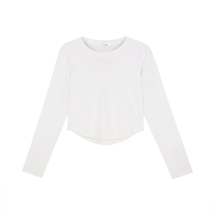 Ladies Basic Long Sleeve Shirt Chic & Stil