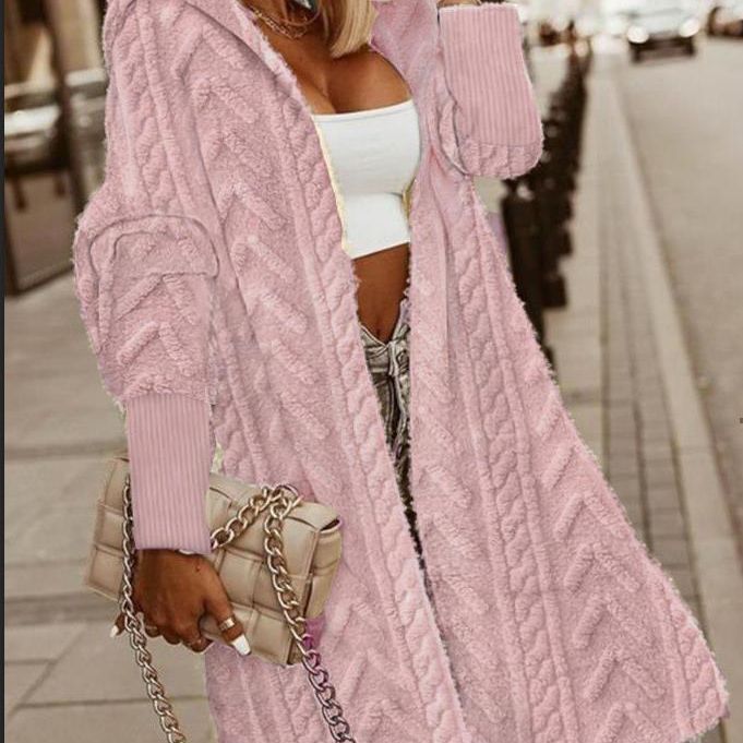 Ladies soft pullover with hood and casual length Lune London