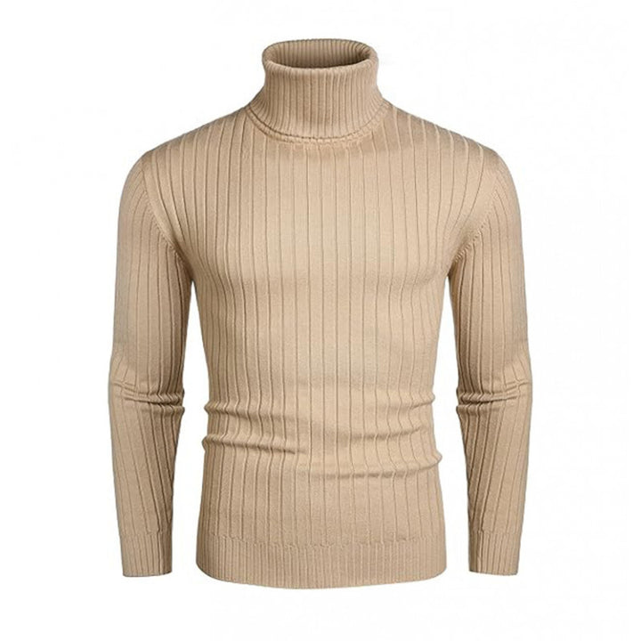 Elegant men's ribbed fine knit turtleneck sweater Lune London