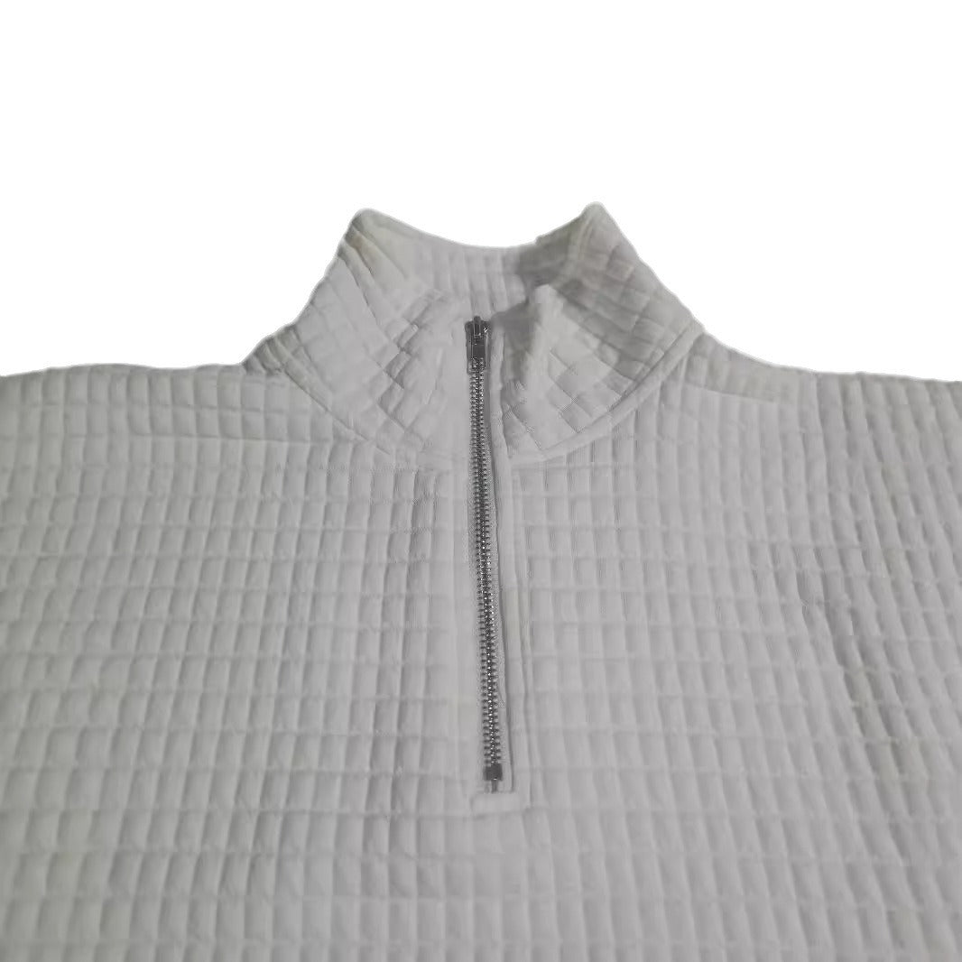 Lune London women's down pullover with half zipper
