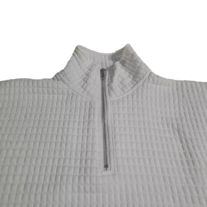 Lune London women's down pullover with half zipper