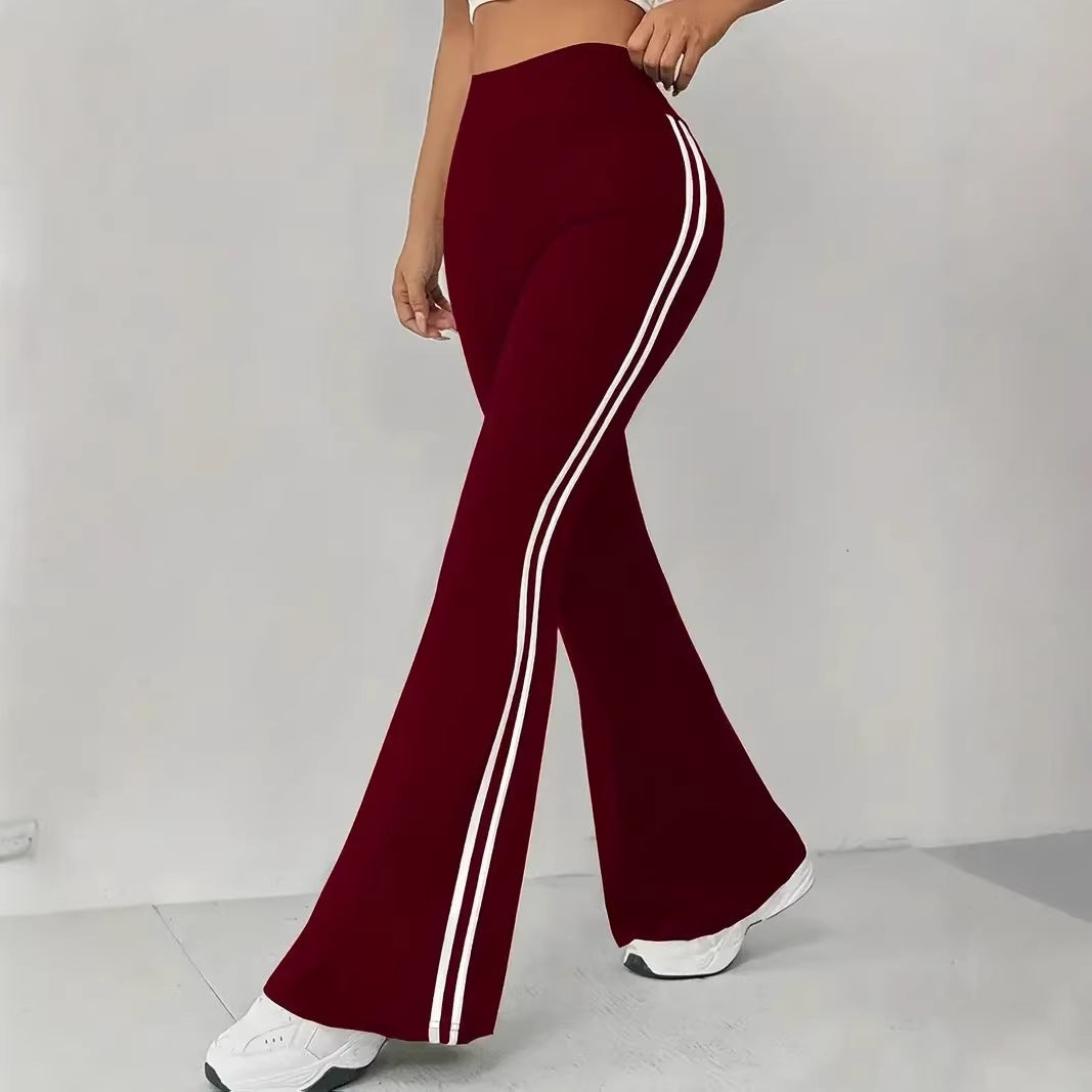 Leggings sportives bootcut pour femmes avec rayures Chic & Stil