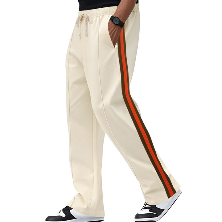 Men's casual leisure pants with contrasting side stripes Lune London