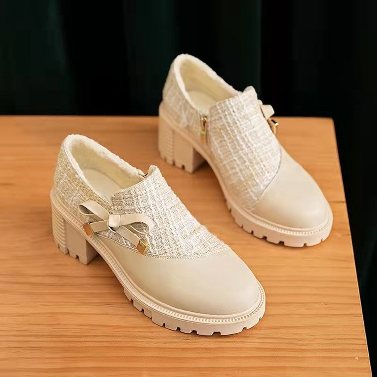 Ladies Elegant Loafers with decorative satin band and chic and stylish design