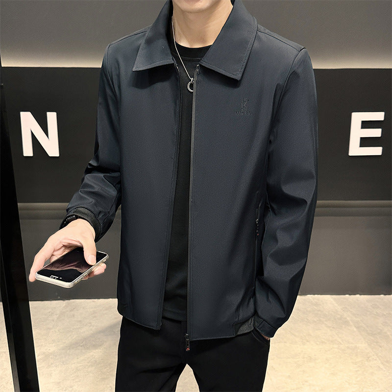 Fashionable transitional jacket for men with anti-moisture function Lune London