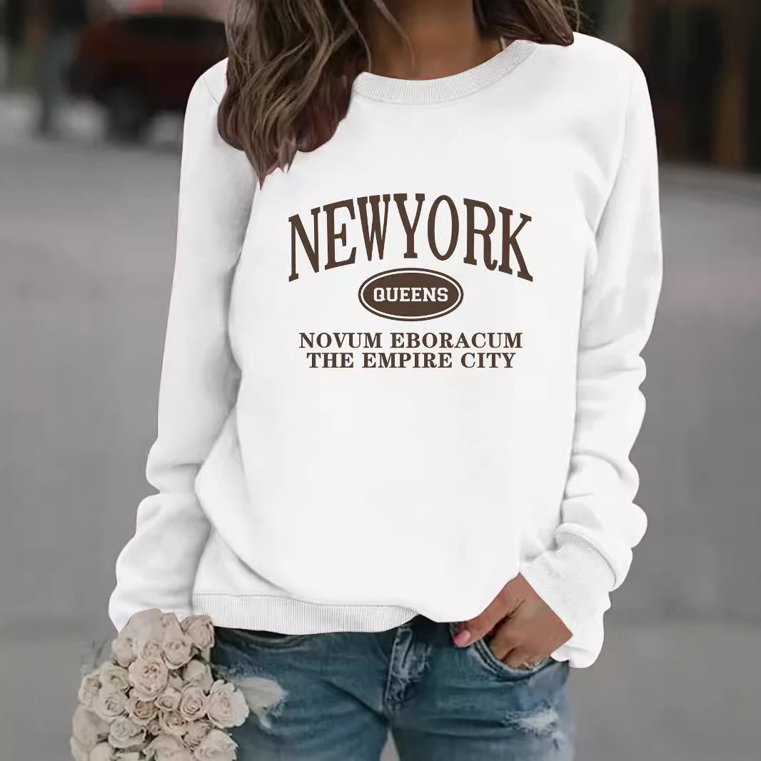 Sweatshirt pour femmes avec une stylisation de New Yorker