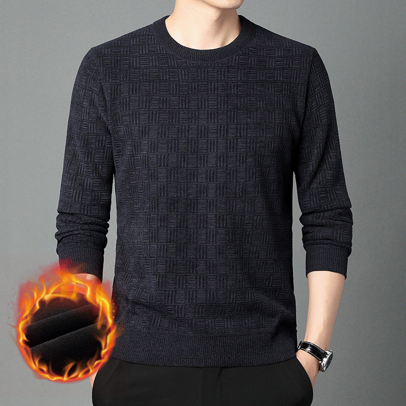 Comfortable knitted sweater for men with a unique structure Lune London