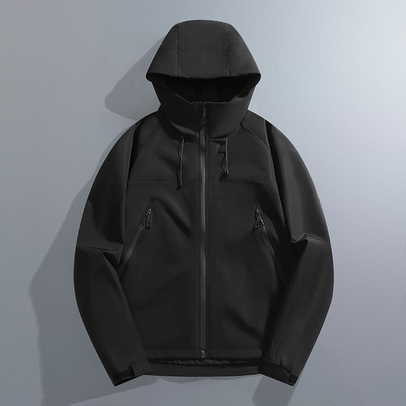 Men's waterproof outdoor jacket with adjustable hood Lune London