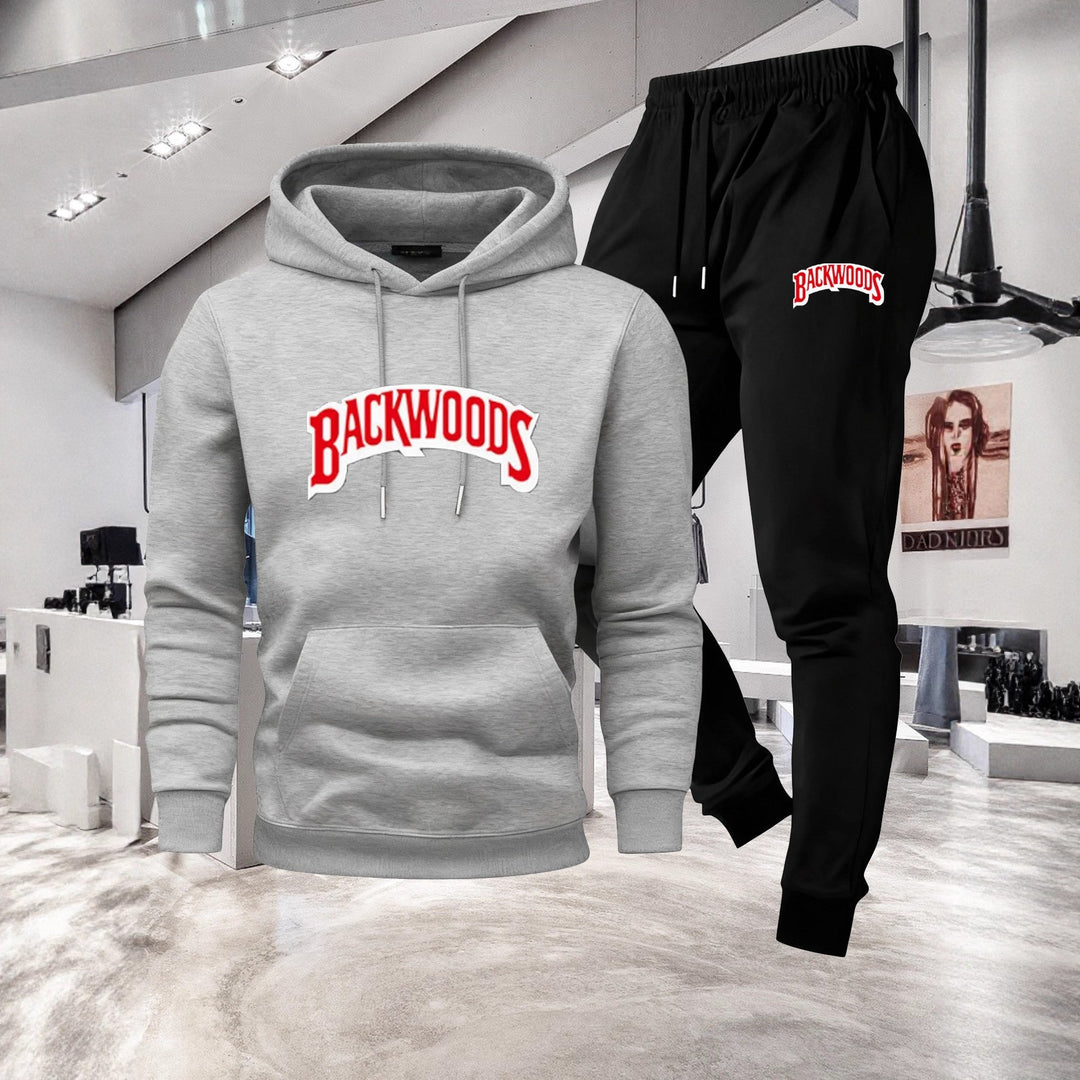 Ladies' hooded tracksuit with stylistic logo application Chic & Stil