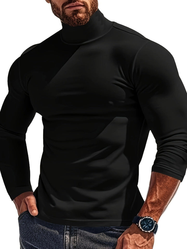 Men's Turtleneck Sweater In Modern Design Lune London