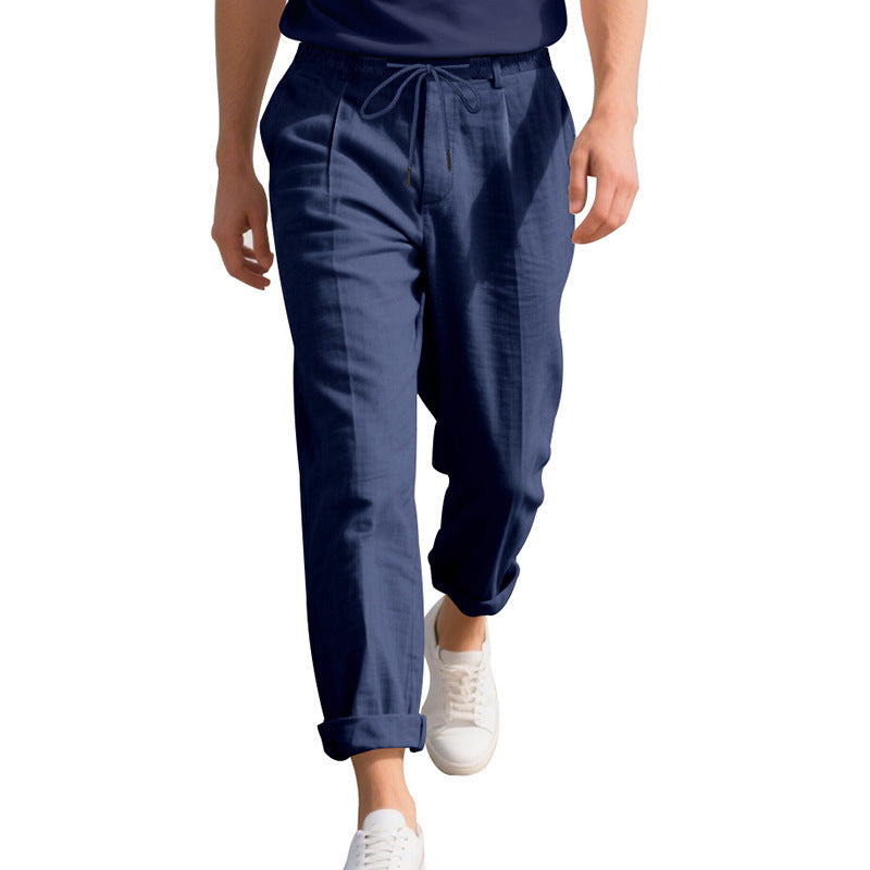 Casual beach pants for men with elastic waist and handy side pockets Lune London