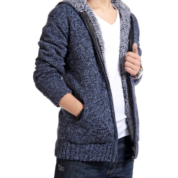 Cozy knit jacket for men with high-quality inner lining Lune London