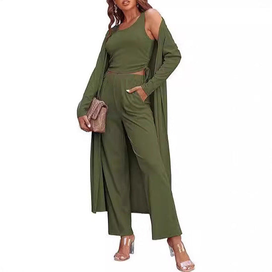 Dames élégant ensemble de salon avec long cardigan Lune London