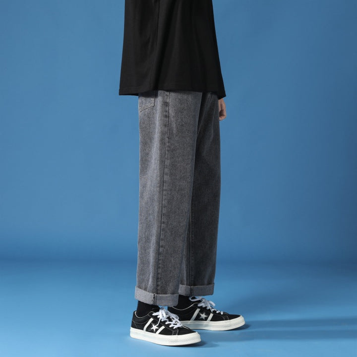 Jeans Lune London taille haute pour hommes coupe relaxed-fit