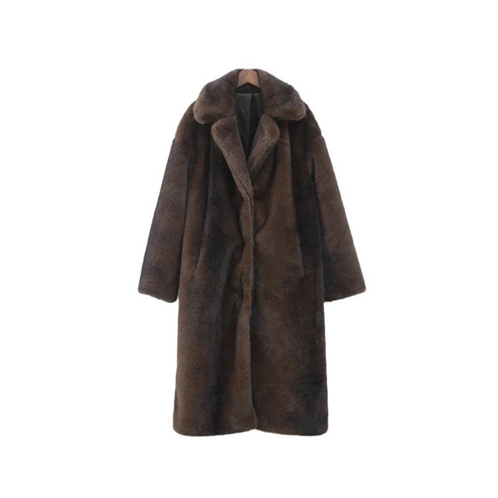Women Elegant Faux Fur Coat with Soft Lining Lune London