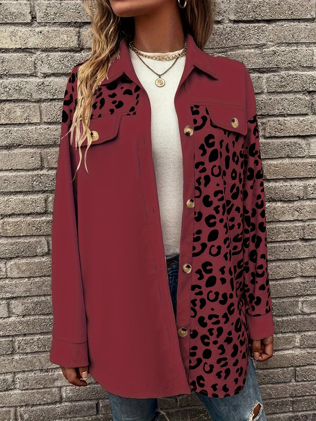 Lune London leopard overshirt for women