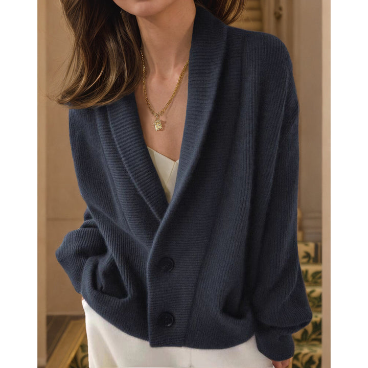 Women's knitted jacket with elegant button details and a relaxed fit Lune London