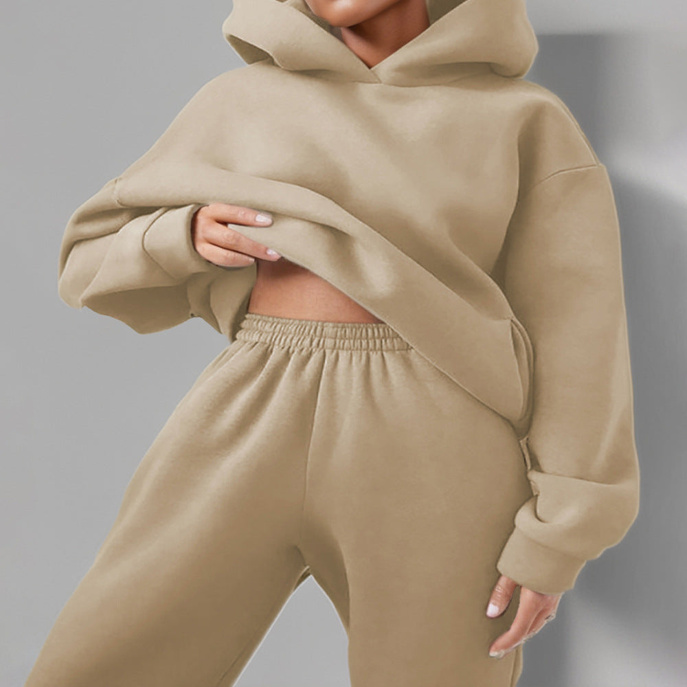 Ensemble de sweat à capuche surdimensionné et de pantalon de jogging pour femmes Chic & Stil