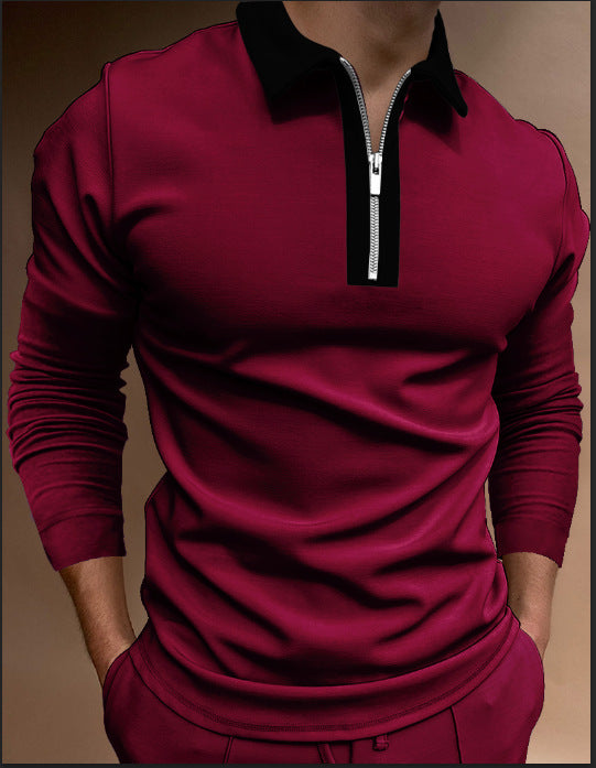 Sports sweater for men with stylish high collar Lune London