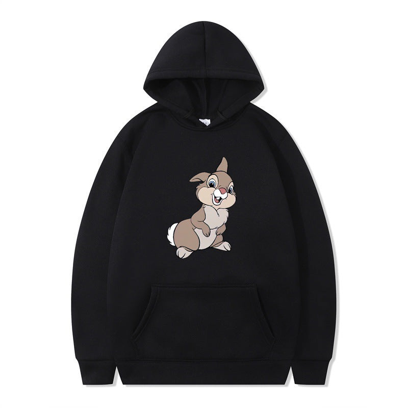 Women's hooded sweatshirt with cute rabbit design and comfortable kangaroo pockets Lune London