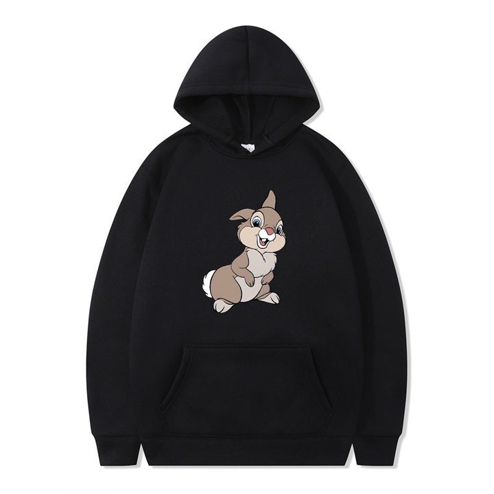 Women's hooded sweatshirt with cute rabbit design and comfortable kangaroo pockets Lune London