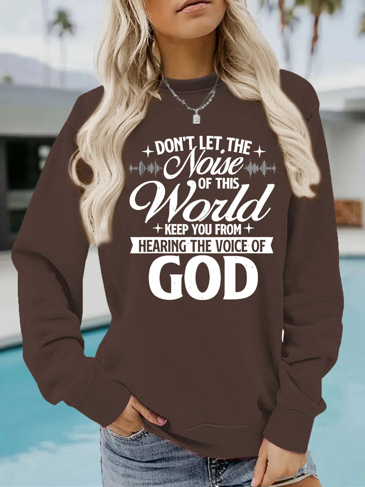 Sweatshirt pour femmes avec imprimé inspirant et coupe confortable Chic & Stil