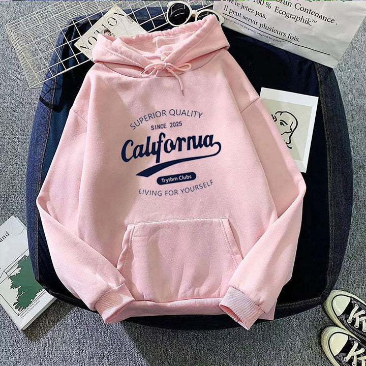 Women's casual hoodie with creative lettering Chic & Stil