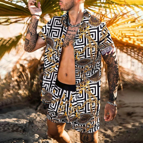 Elegant matching short sleeve set for men Lune London