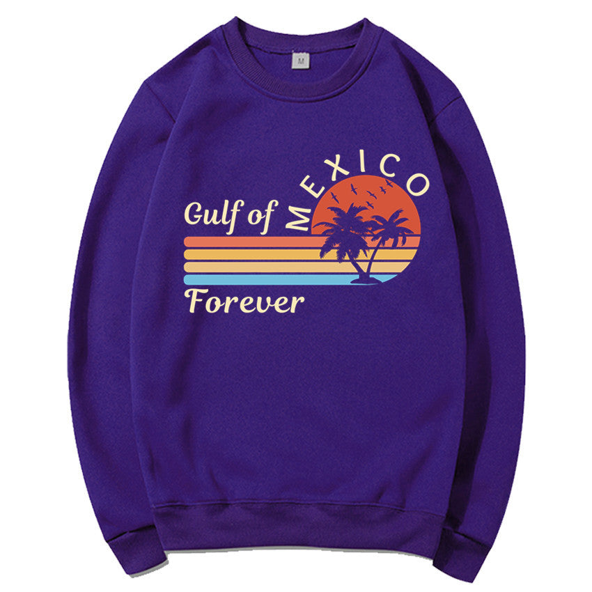 Sweat-shirt femme avec design graphique tropical et imprimé moderne Chic & Stil