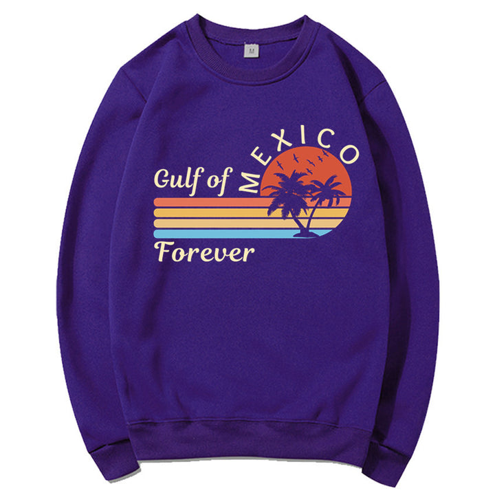 Sweat-shirt femme avec design graphique tropical et imprimé moderne Chic & Stil