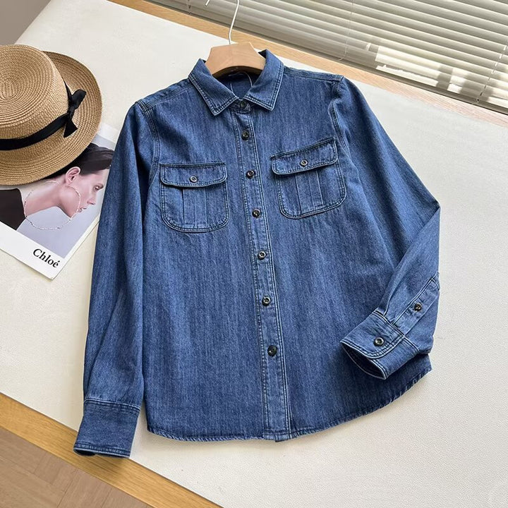 Blouse décontractée pour femmes avec poches poitrine pratiques Chic & Stil