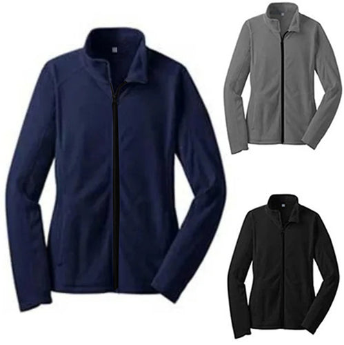 Women's fleece jacket with high collar and side pockets Lune London