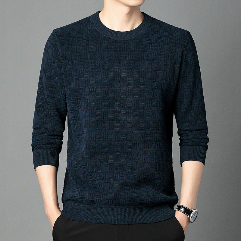 Comfortable knitted sweater for men with a unique structure Lune London