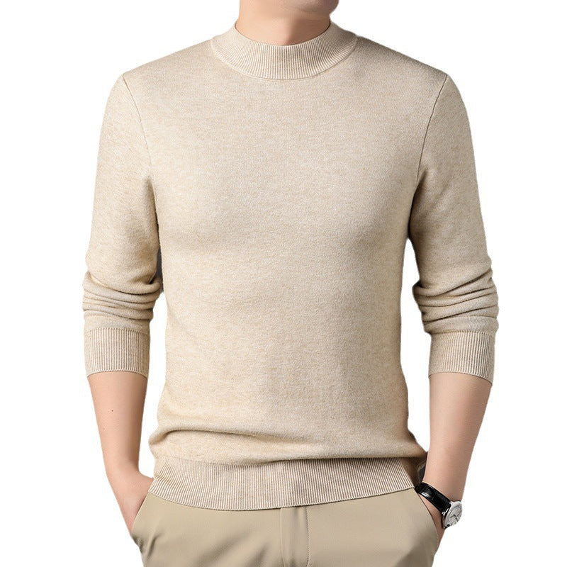 Men's Elegant Knitted Sweater with Modern High Collar Lune London
