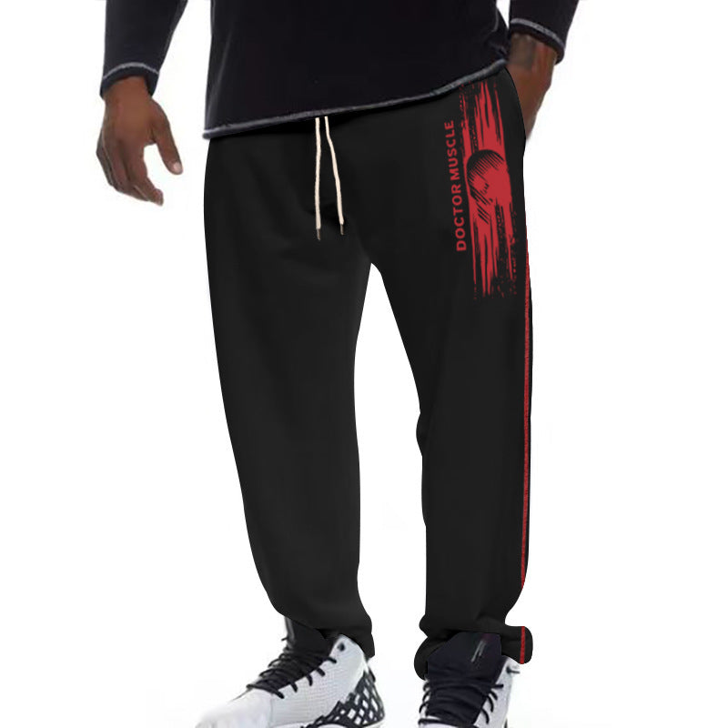 Casual sports pants for men with side stripes Lune London