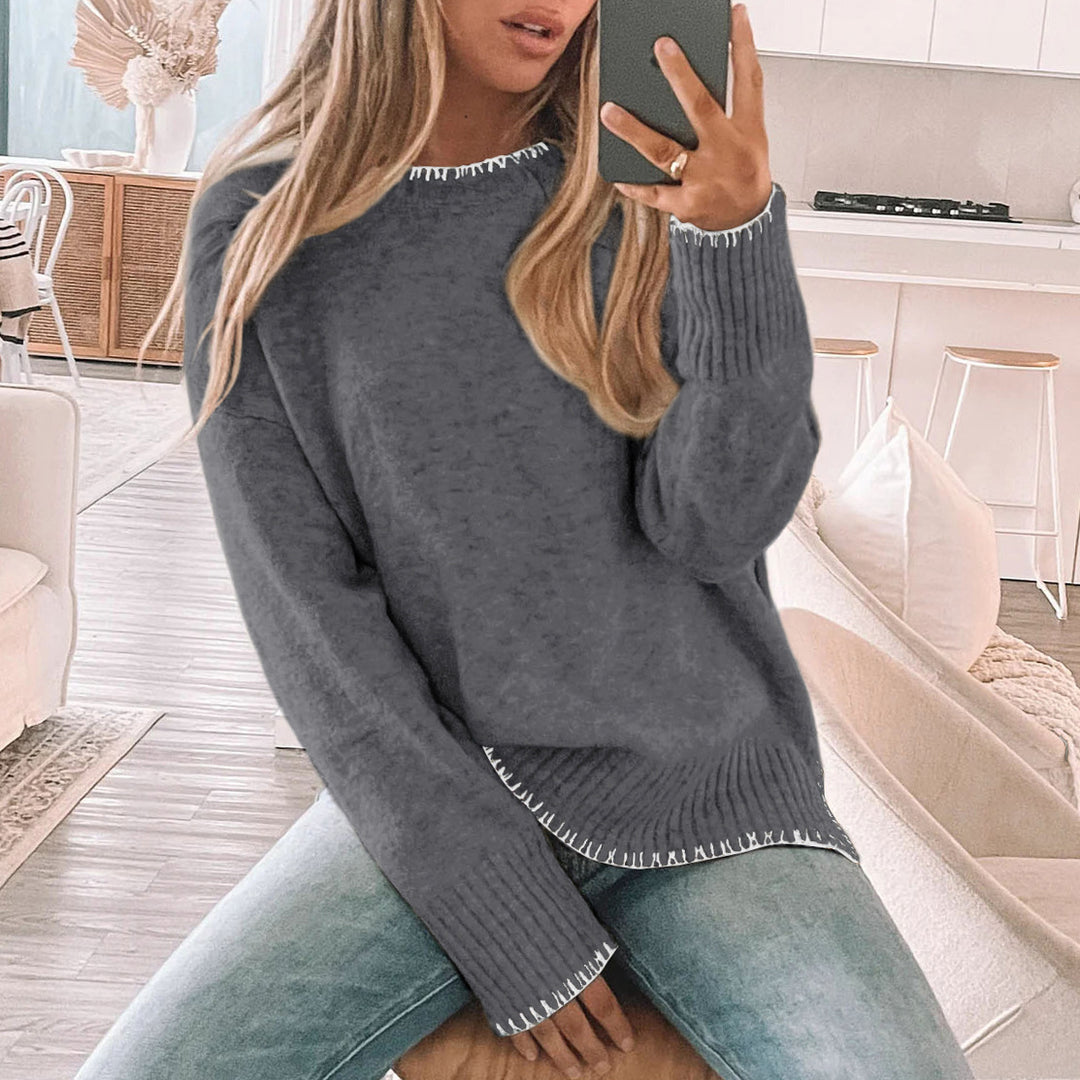 Plus size ladies knitted sweater Lune London