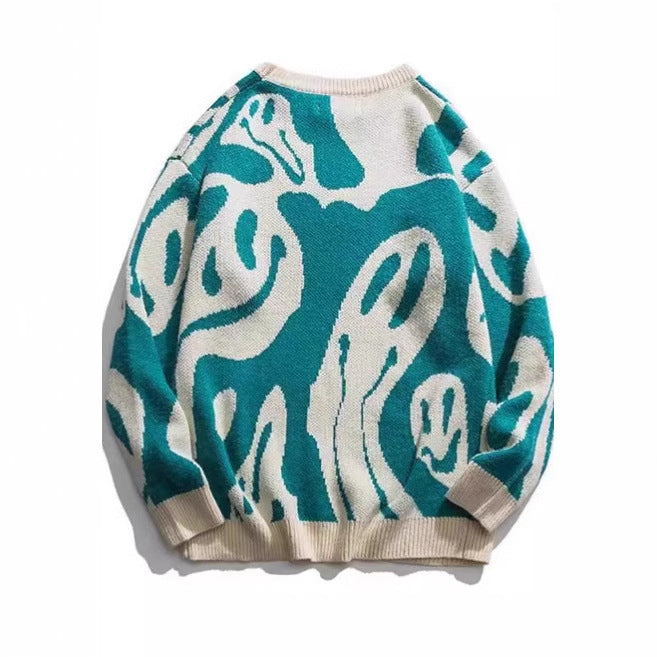 Casual sweater for women with modern print and loose fit Lune London