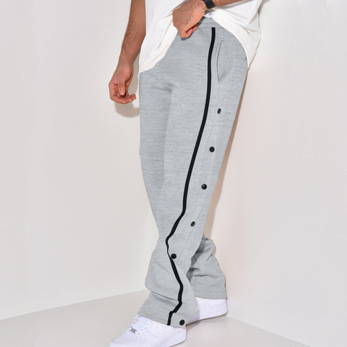 Sporty men's jogger pants with practical snap buttons Lune London