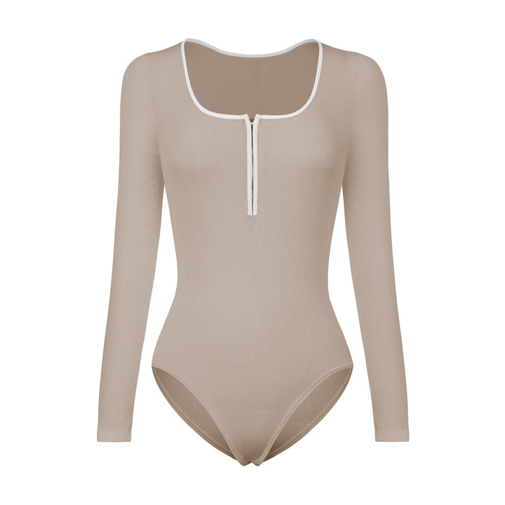 Long sleeve bodysuit for ladies with zip detail Lune London