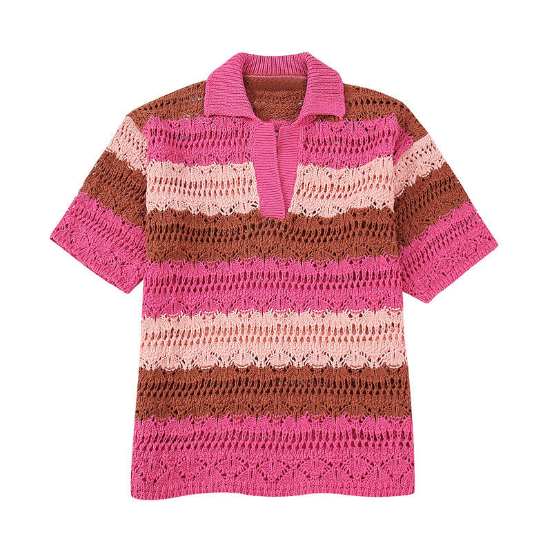 Knit set for women with trendy airy pattern and relaxed fit Lune London