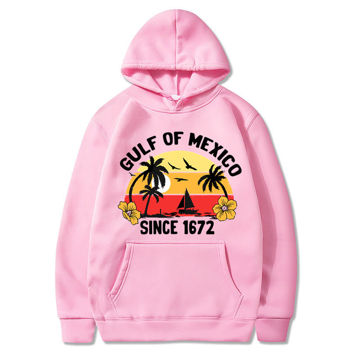 Women's hoodie with creative beach motif and high-quality fabric Chic & Stil