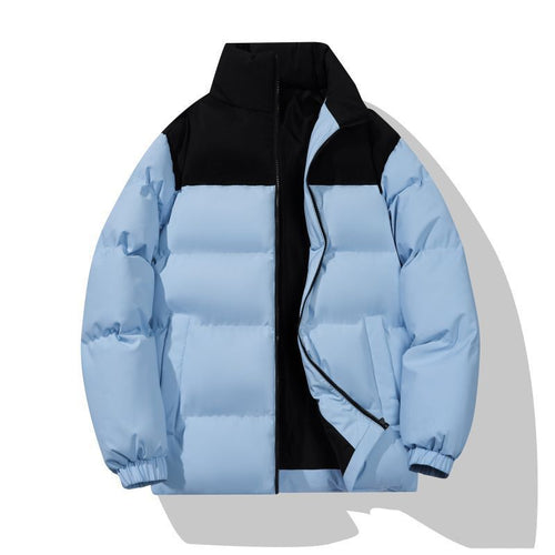 Insulated quilted jacket for men with high collar Lune London