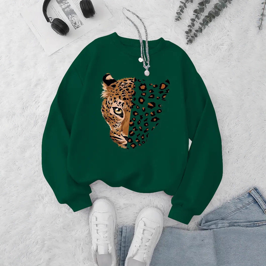 Sweatshirt femme avec motifs léopard Chic & Stil