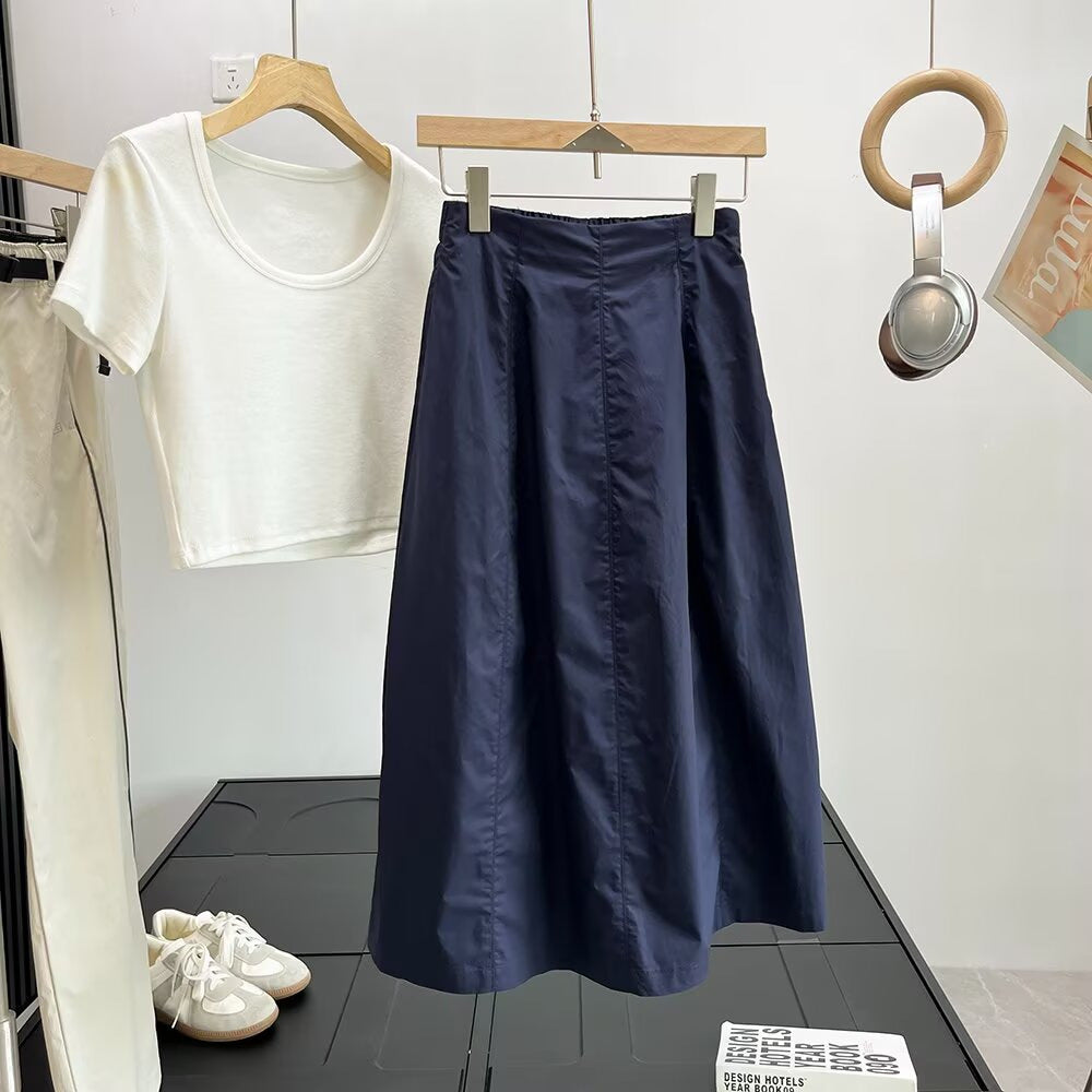 Jupe midi pour femmes à coupe élégante et fermeture éclair pratique Chic & Stil