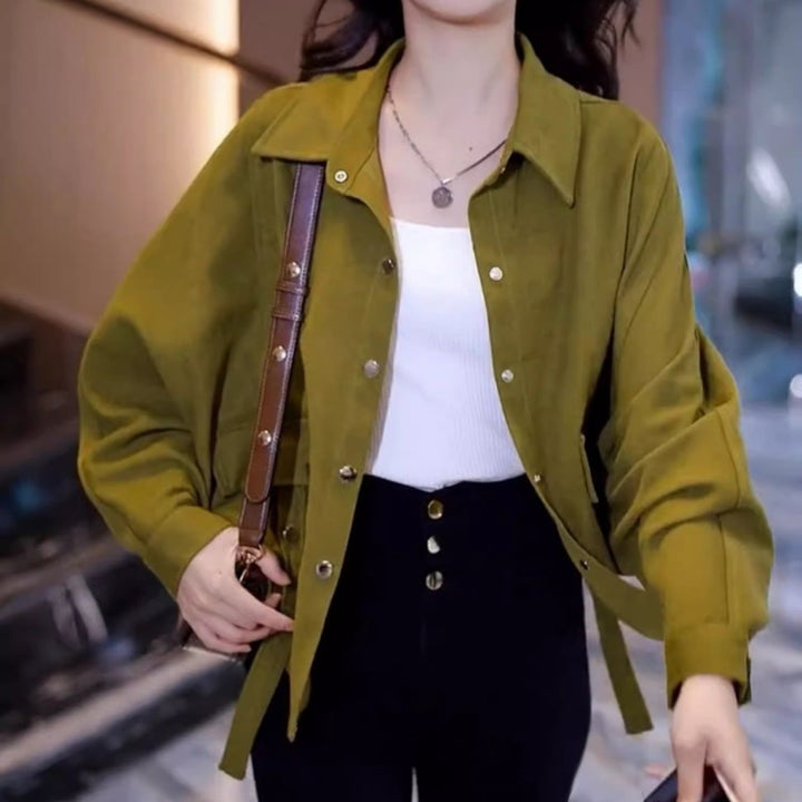 Veste décontractée pour femme en coton velouté Chic & Stil