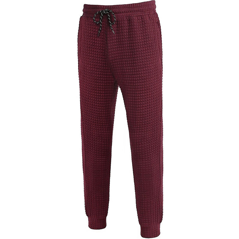 Lune London women's jogging pants with textured waffle fabric